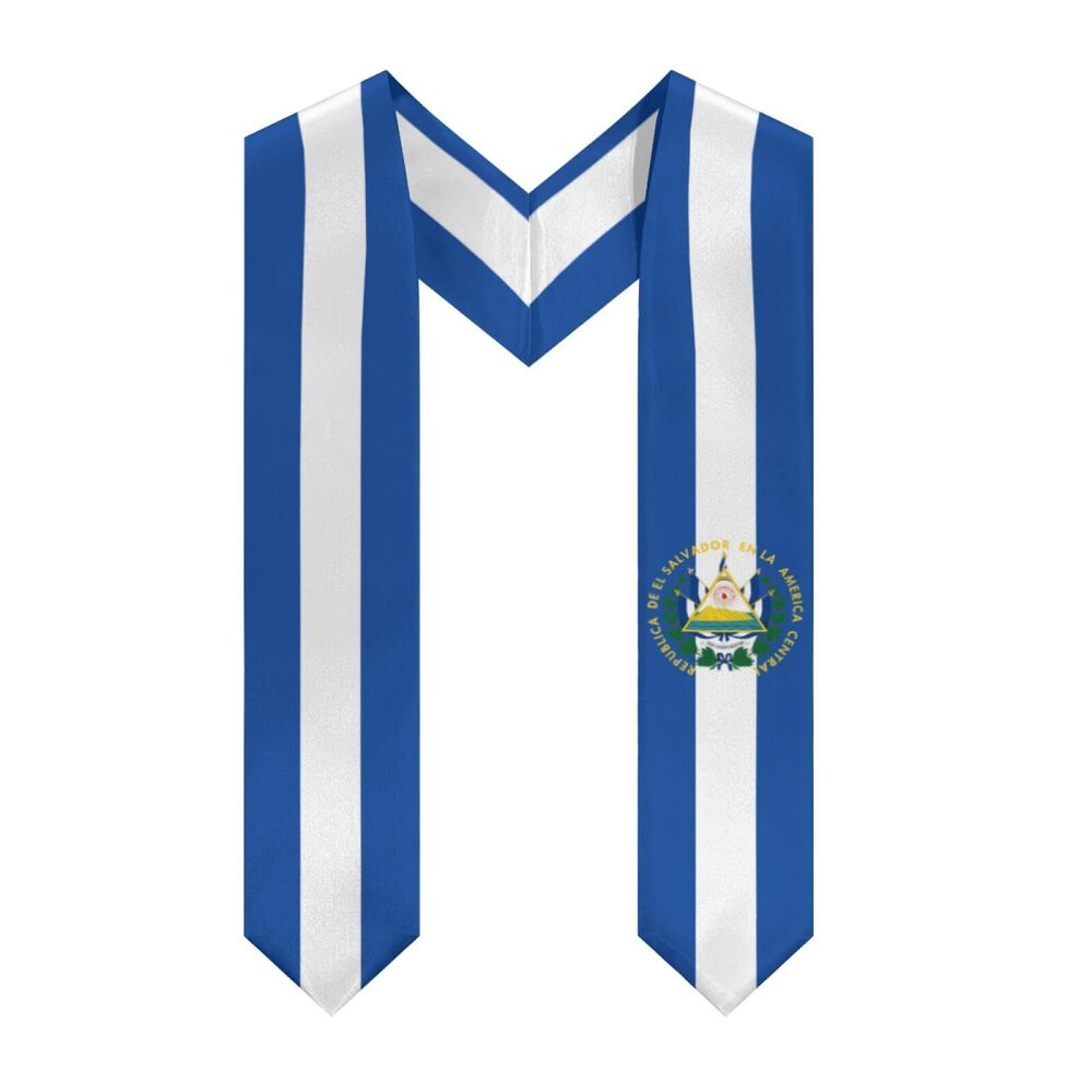 4890 Class of 2025 Salvadoran Flag Graduation Sash - El Salvador National